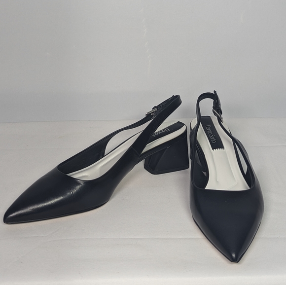 NEW Franco Sarto Womens Slingback Pump Sz 8 black - Picture 2 of 4